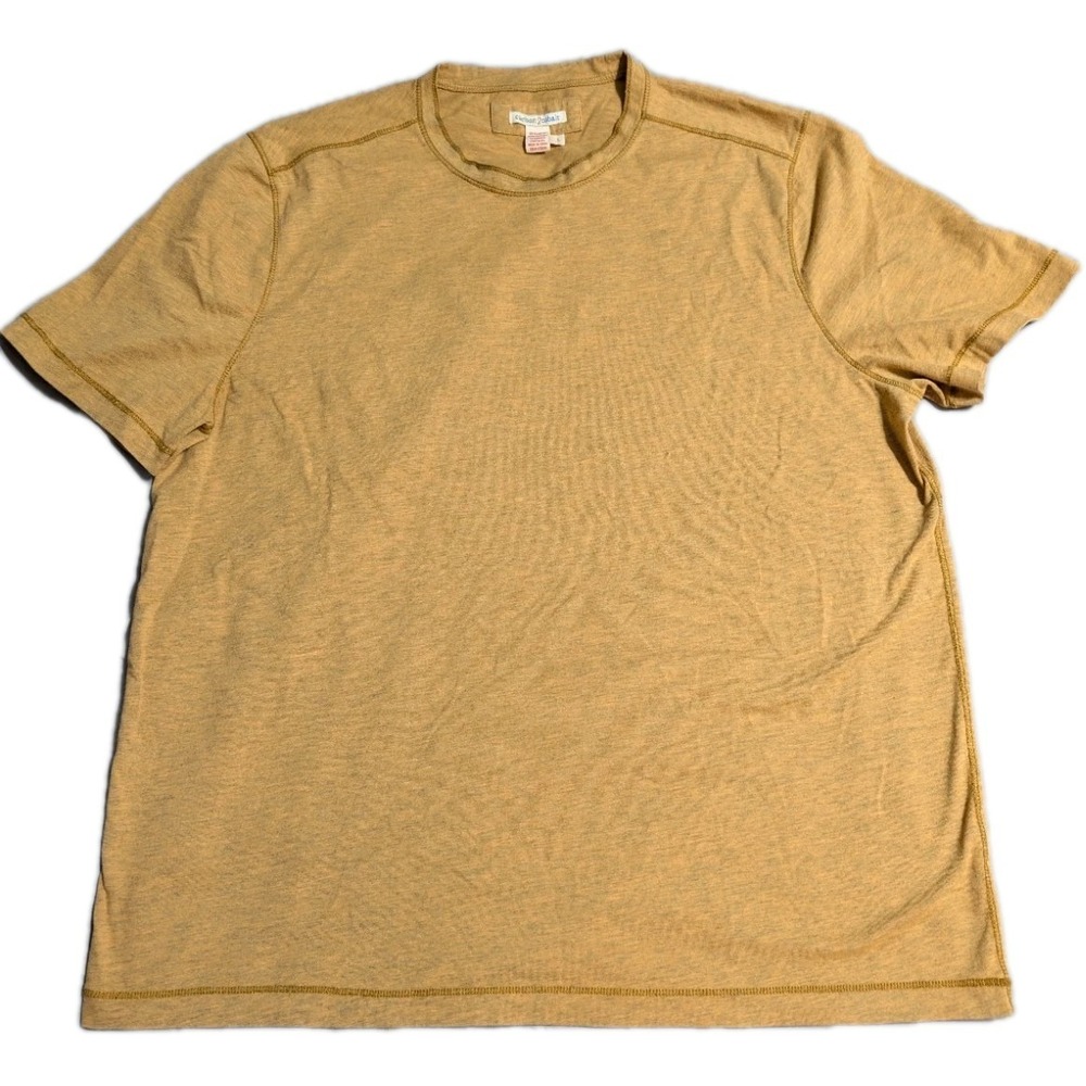 Carbon2Cobalt Mens Large Yellow Heather T Shirt Short Sleeve Casual Tee